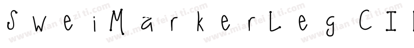 SweiMarkerLeg CIK sc Regular字体转换
